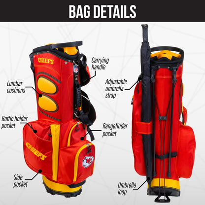 Kansas City Chiefs Fairway Stand Bag - Image 2 - Club Rehab