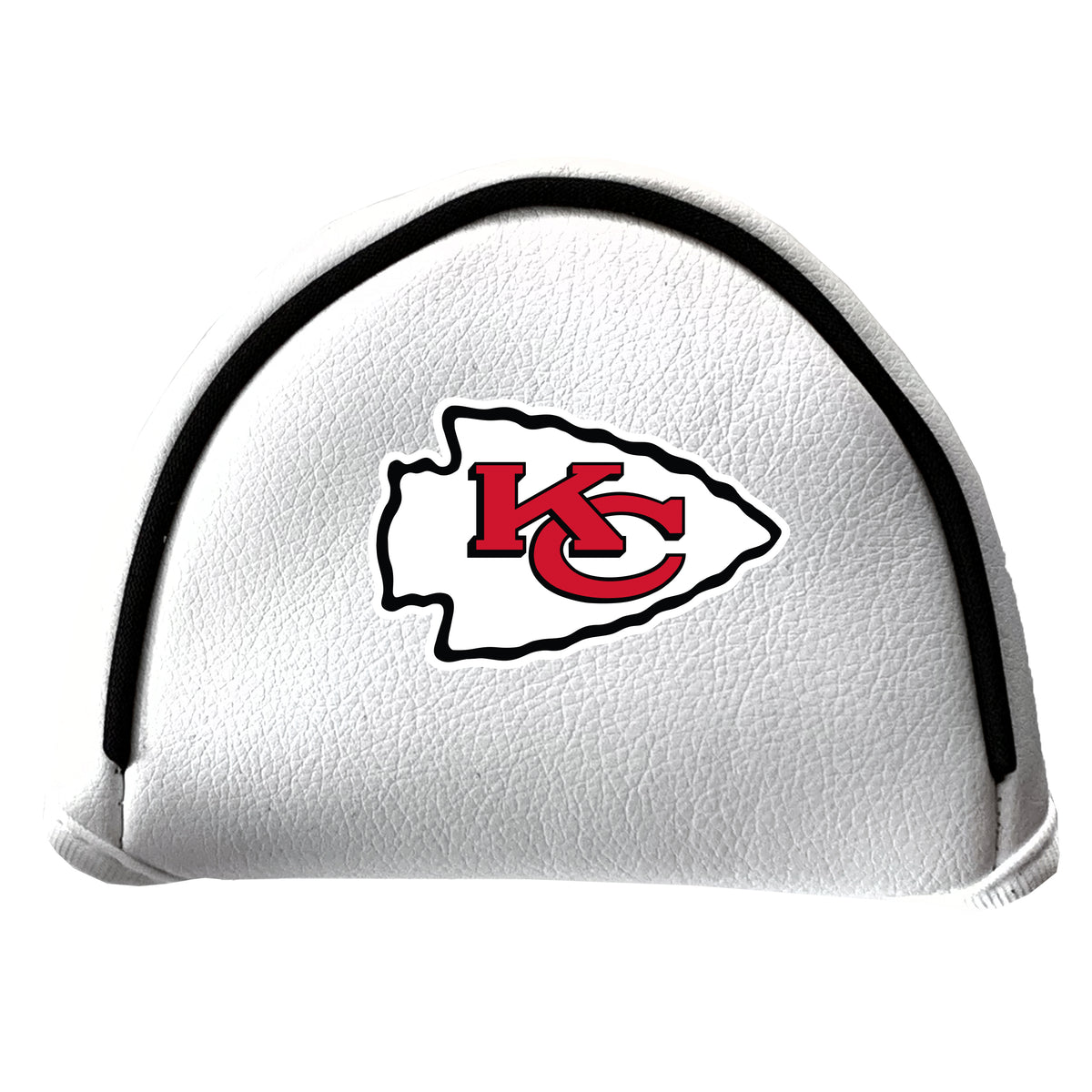 Kansas City Chiefs vintage mallet putter white printed golf headcover