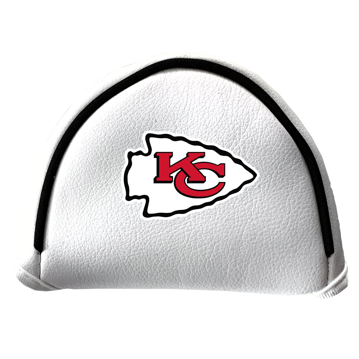 Kansas City Chiefs Vintage White Printed Mallet Putter Headcover