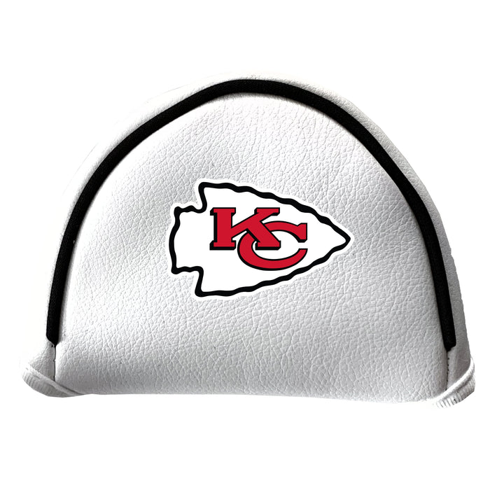 Kansas City Chiefs Vintage White Printed Mallet Putter Headcover