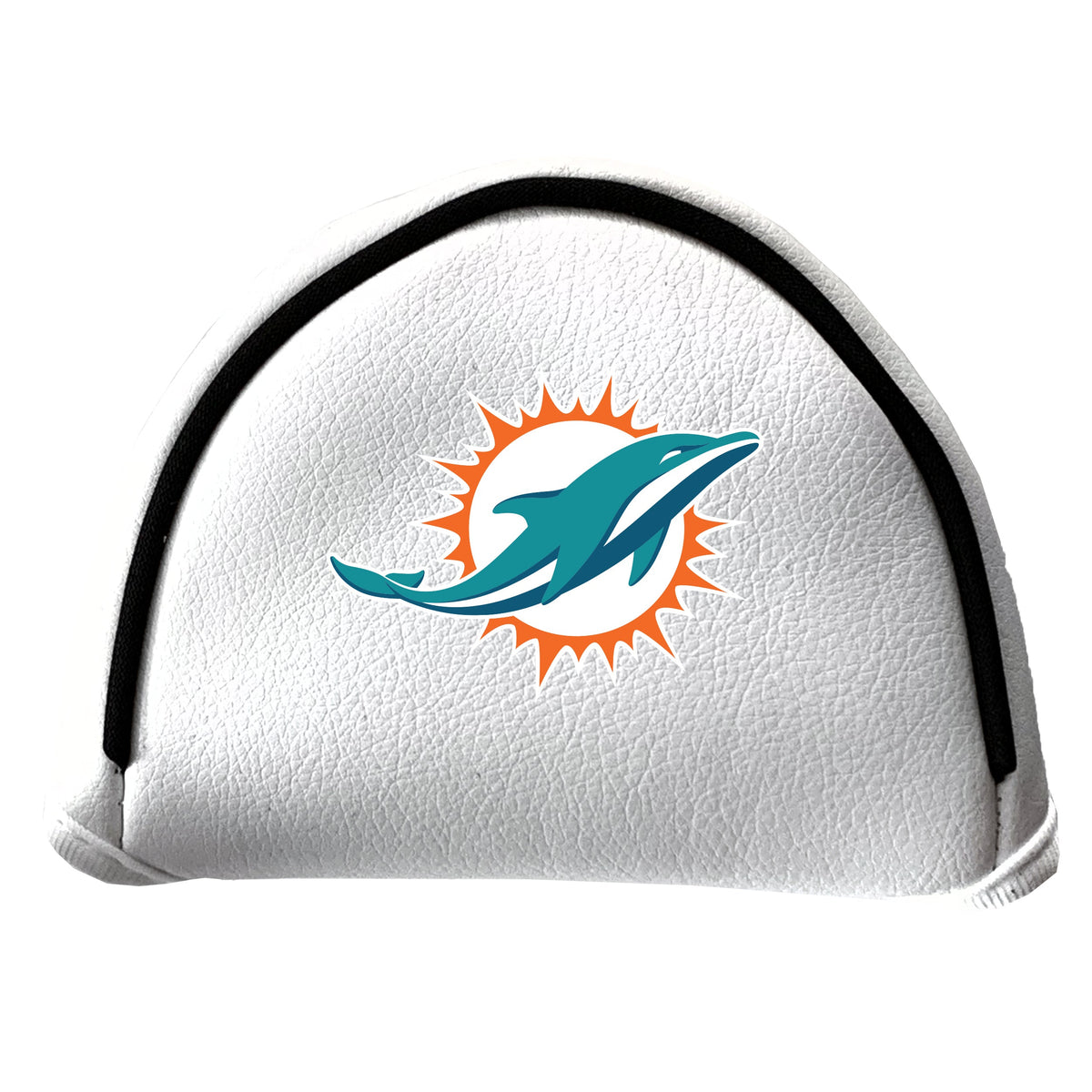 Miami Dolphins vintage mallet putter white printed golf headcover