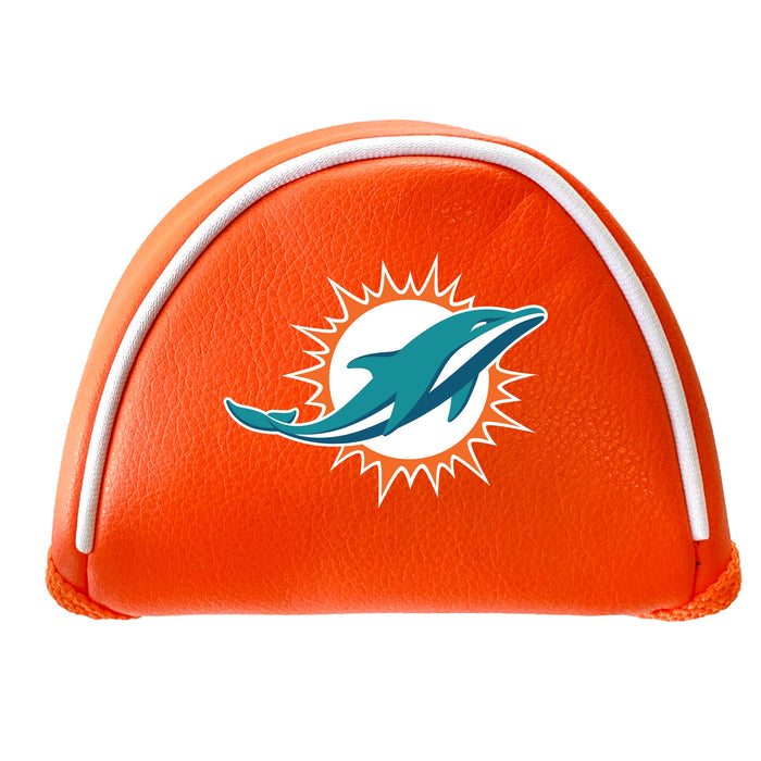 Miami Dolphins Vintage Color Printed Mallet Putter Headcover