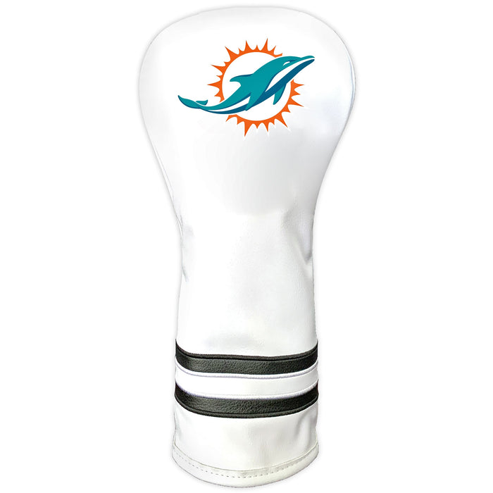 Miami Dolphins Vintage White Printed Fairway Headcover