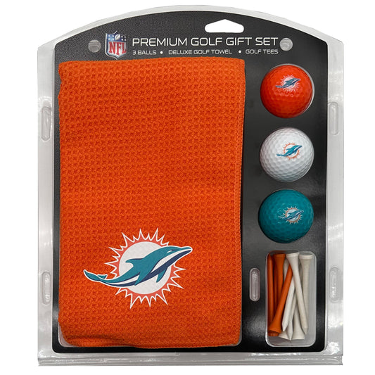 Miami Dolphins Microfiber Towel Golf Gift Set - Club Rehab