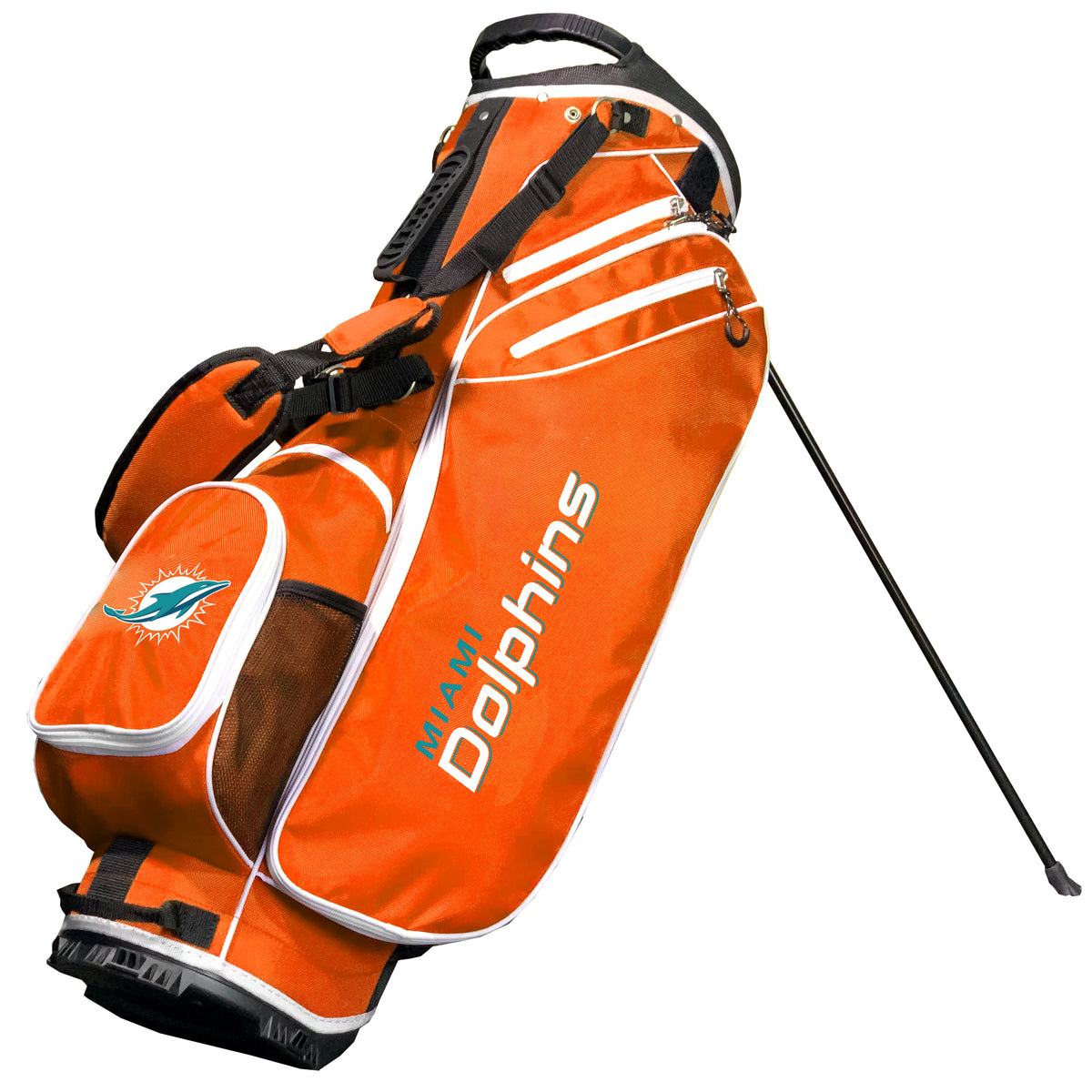Miami Dolphins Birdie stand golf bag, Orange color