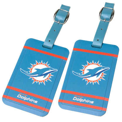 Miami Dolphins plastic golf bag tag by Team Golf, product photo 4