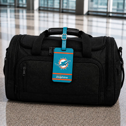 Miami Dolphins plastic golf bag tag by Team Golf, product photo 5