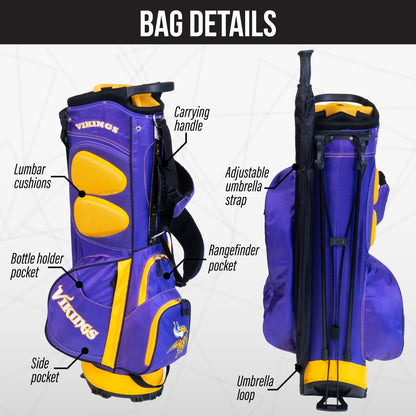 Minnesota Vikings Fairway Stand Bag - Image 2 - Club Rehab