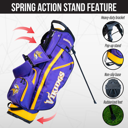 Minnesota Vikings Fairway Stand Bag - Image 5 - Club Rehab