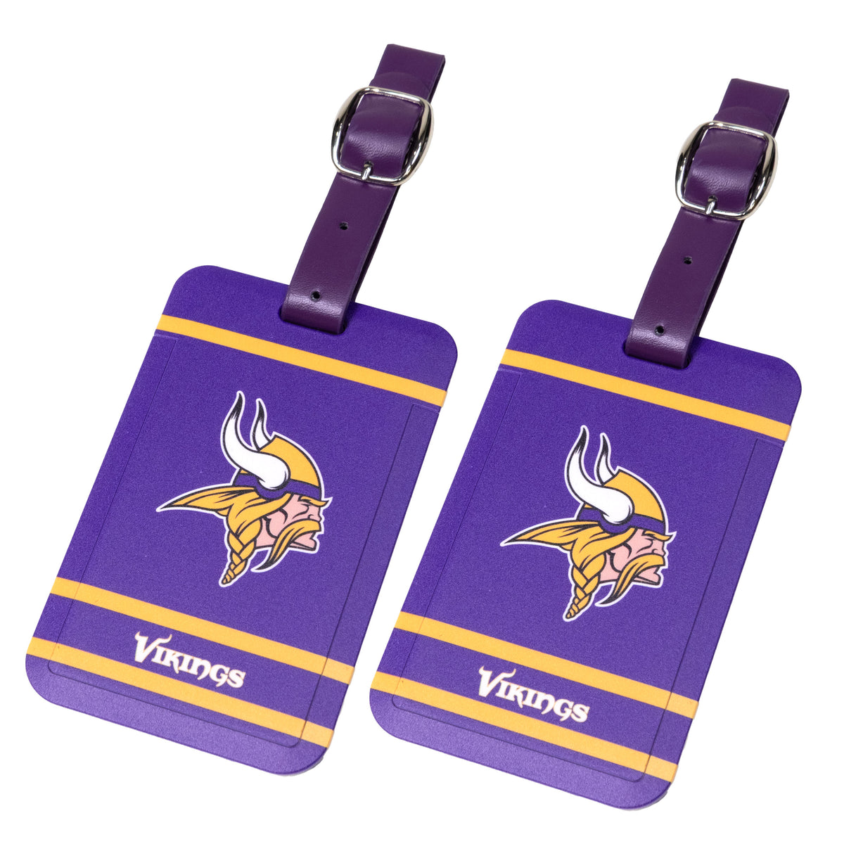 Minnesota Vikings plastic golf bag tag by Team Golf, product photo 4