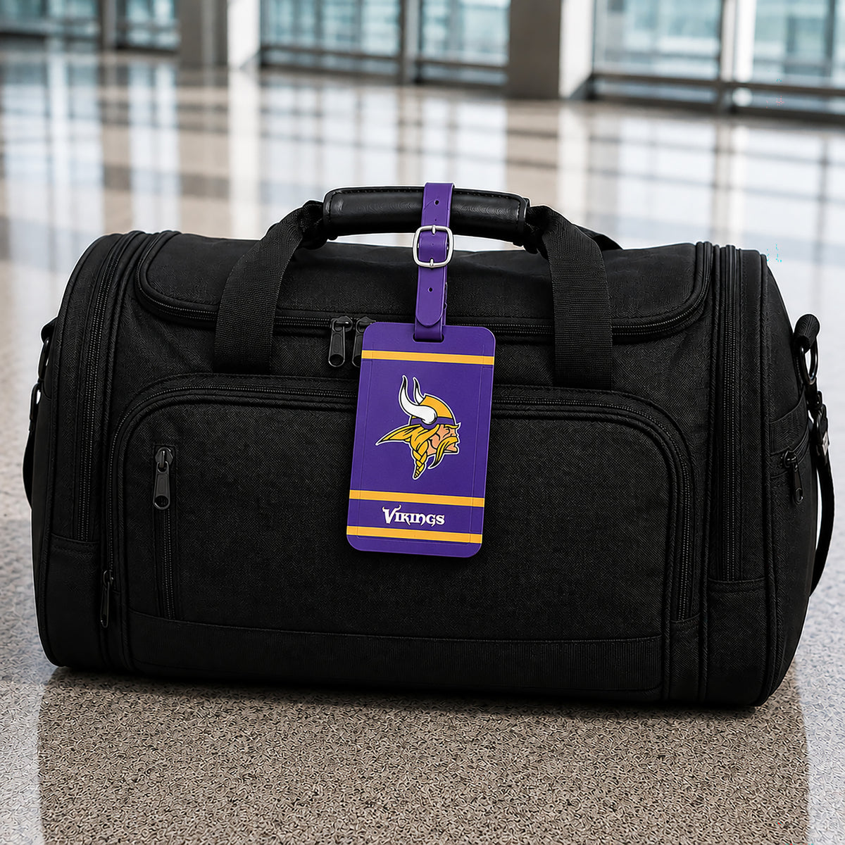 Minnesota Vikings plastic golf bag tag by Team Golf, product photo 5