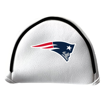 New England Patriots Vintage White bedrucktes Mallet-Putter-Headcover