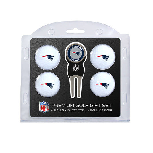 New England Patriots 4-Ball Golf Gift Set