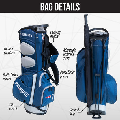 New England Patriots Fairway Stand Bag - Image 2 - Club Rehab