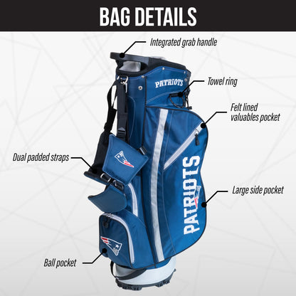 New England Patriots Fairway Stand Bag - Image 3 - Club Rehab