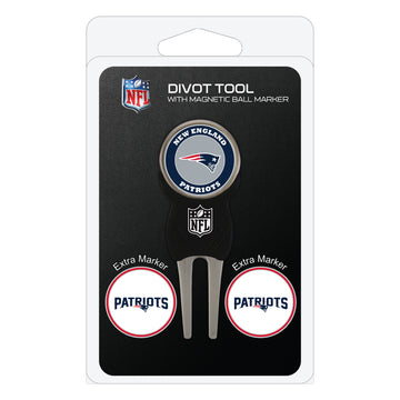 New England Patriots Divot Tool + 3 Ball Markers
