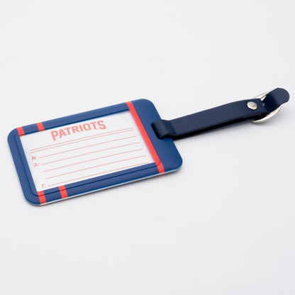 New England Patriots plastic golf bag tag by Team Golf, product photo 2