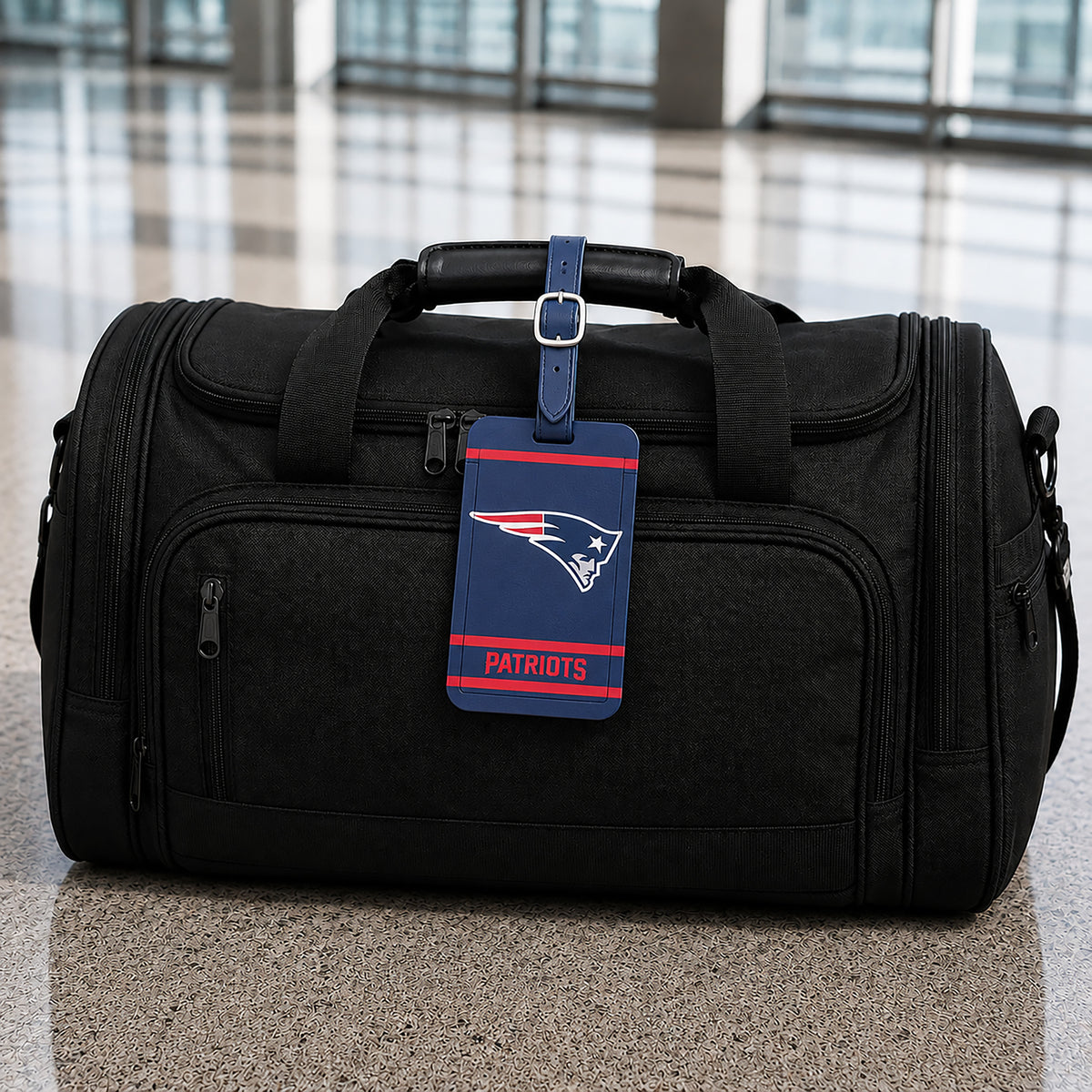 New England Patriots plastic golf bag tag by Team Golf, product photo 5