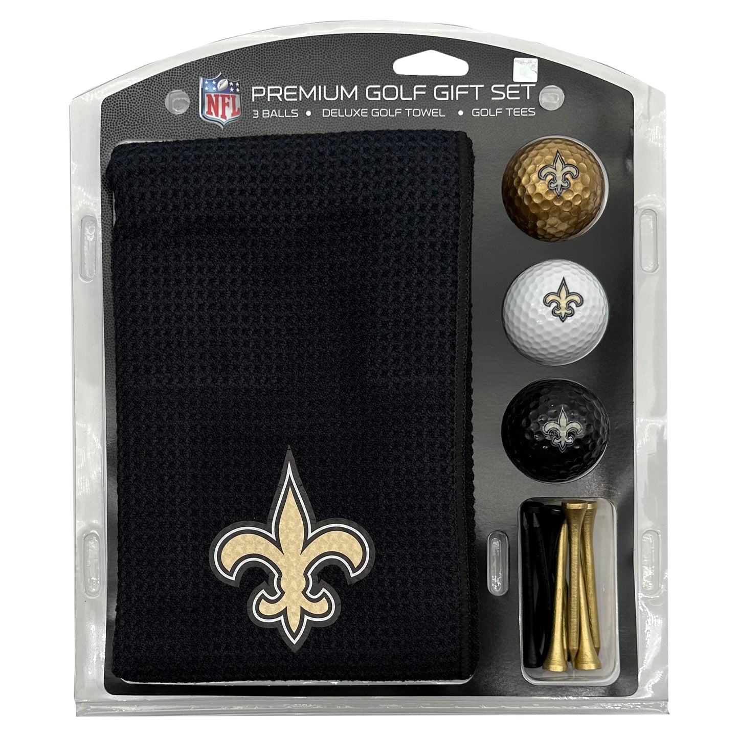New Orleans Saints Microfiber Towel Golf Gift Set - Club Rehab