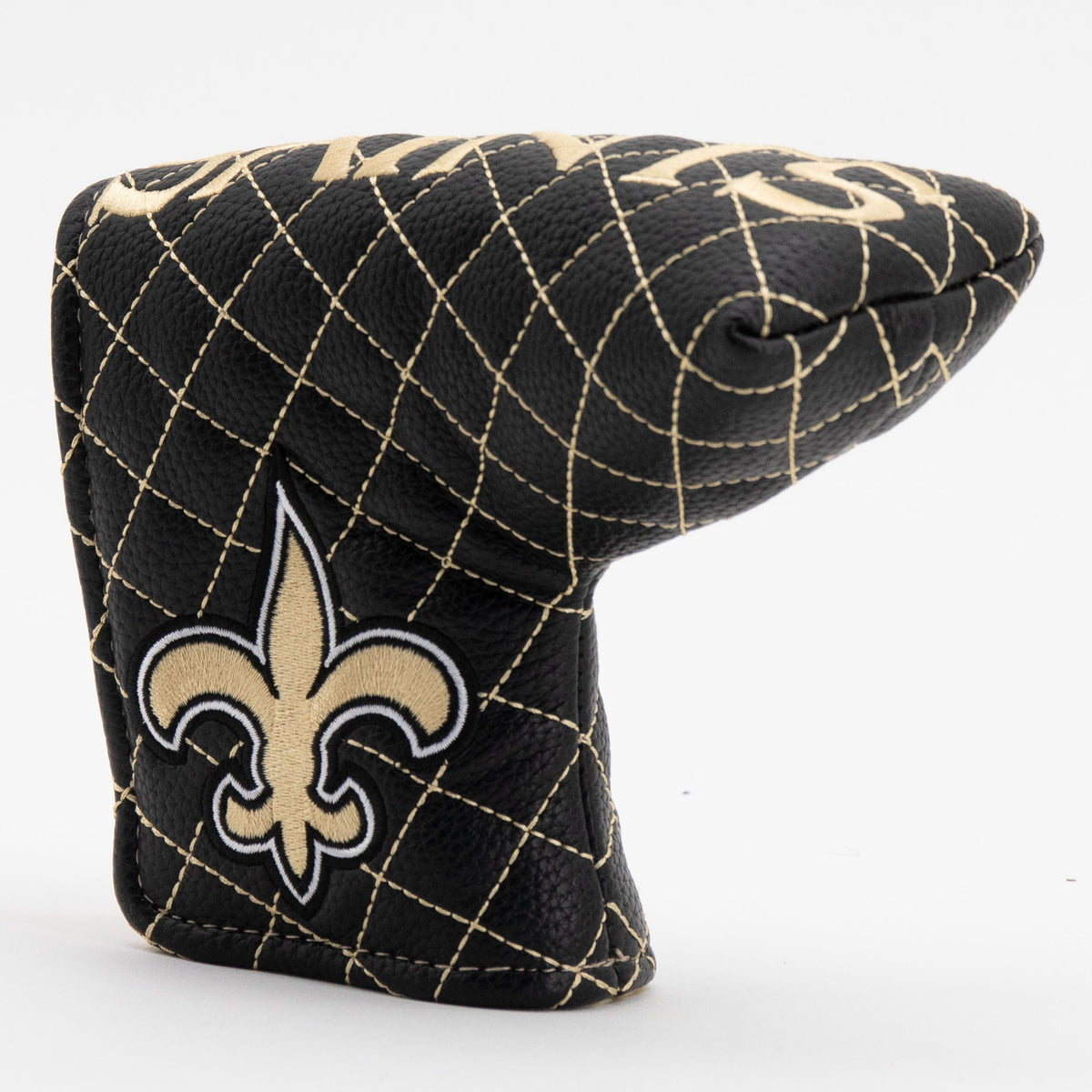 New Orleans Saints Solid Quilted Blade Putter Headcover