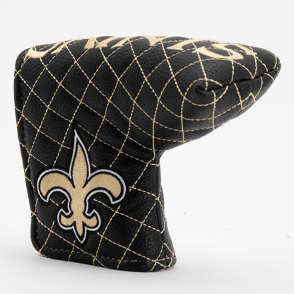 New Orleans Saints Solid Quilted Blade Putter Headcover