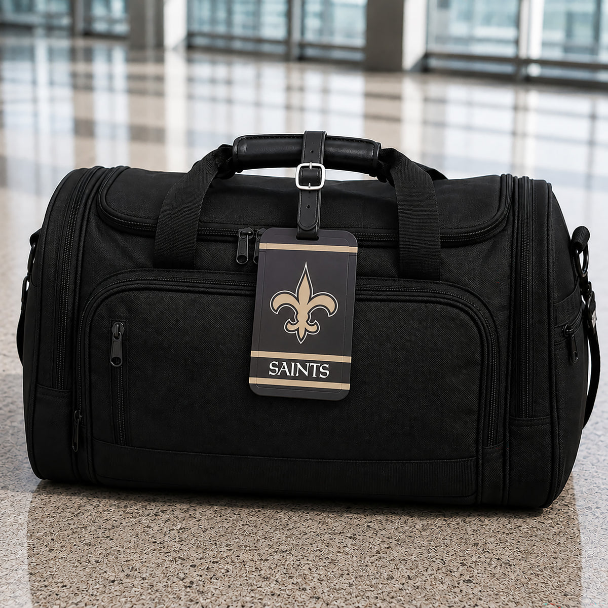 New Orleans Saints plastic golf bag tag by Team Golf, product photo 4