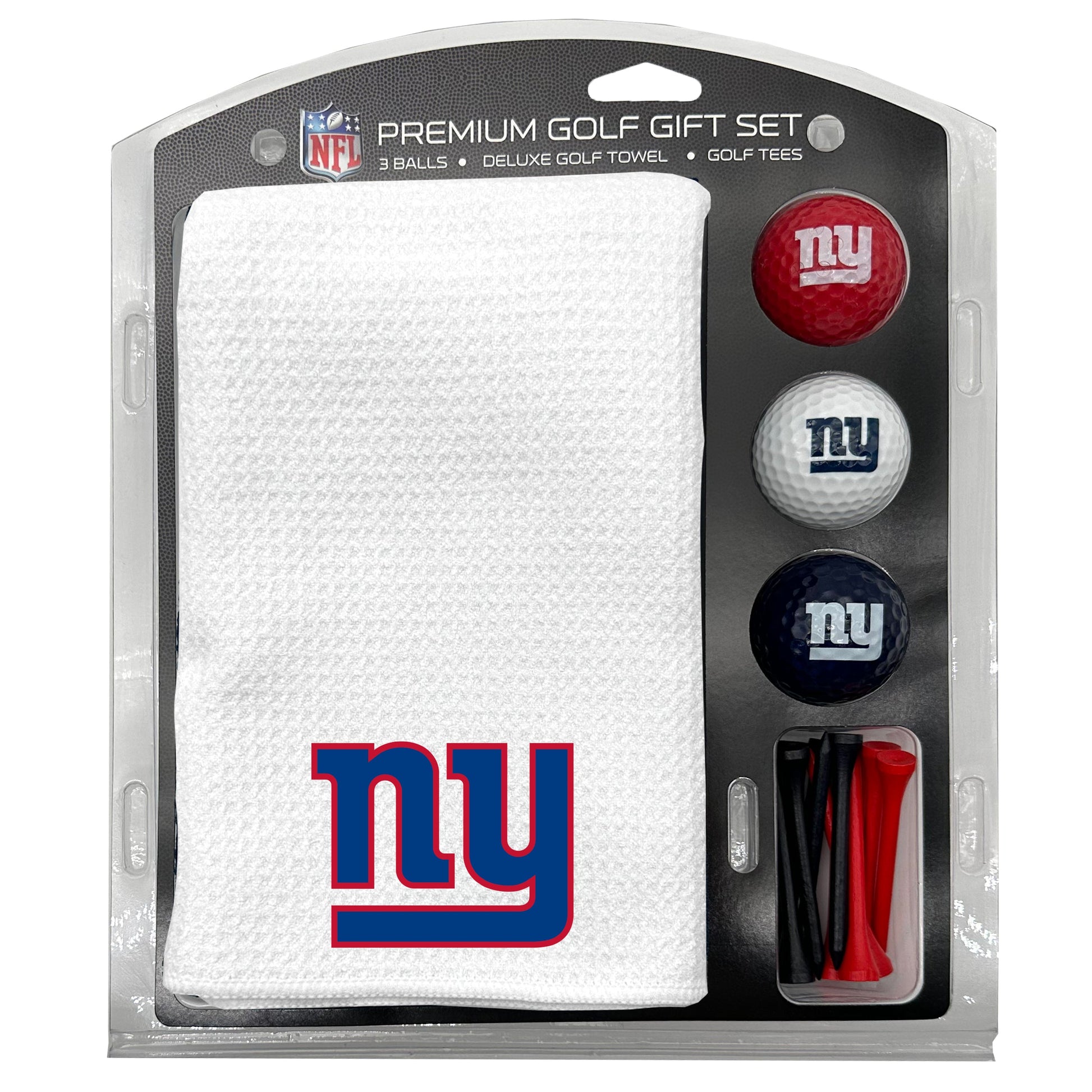 New York Giants White Microfiber Towel Golf Gift Set - Club Rehab