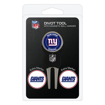 New York Giants Divot Tool + 3 Ball Markers