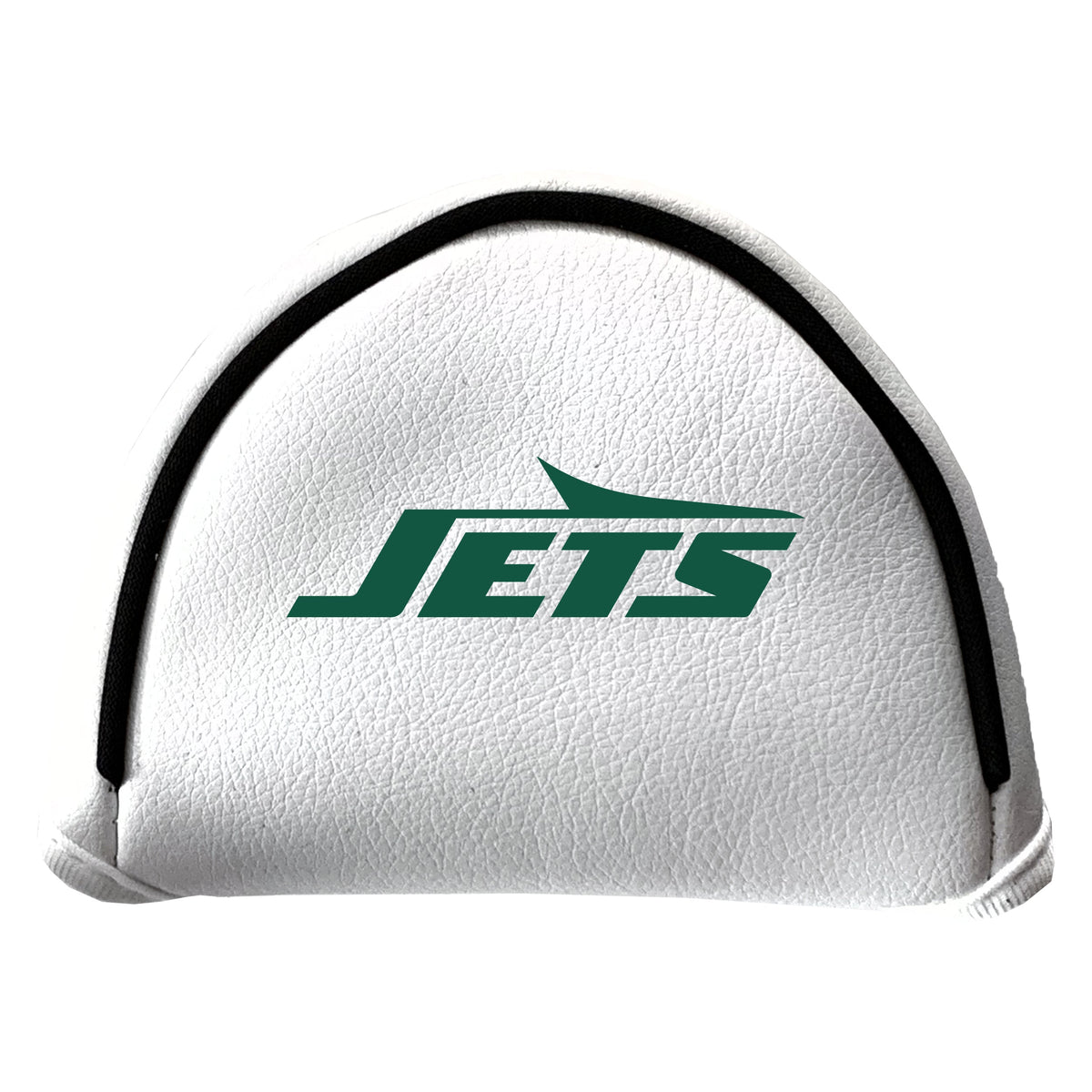 New York Jets vintage mallet putter white printed golf headcover