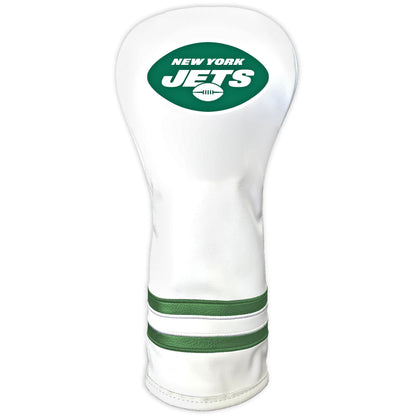 New York Jets Vintage White Printed Fairway Headcover - golf headcover product images