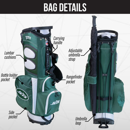 New York Jets Fairway Stand Bag - Image 2 - Club Rehab