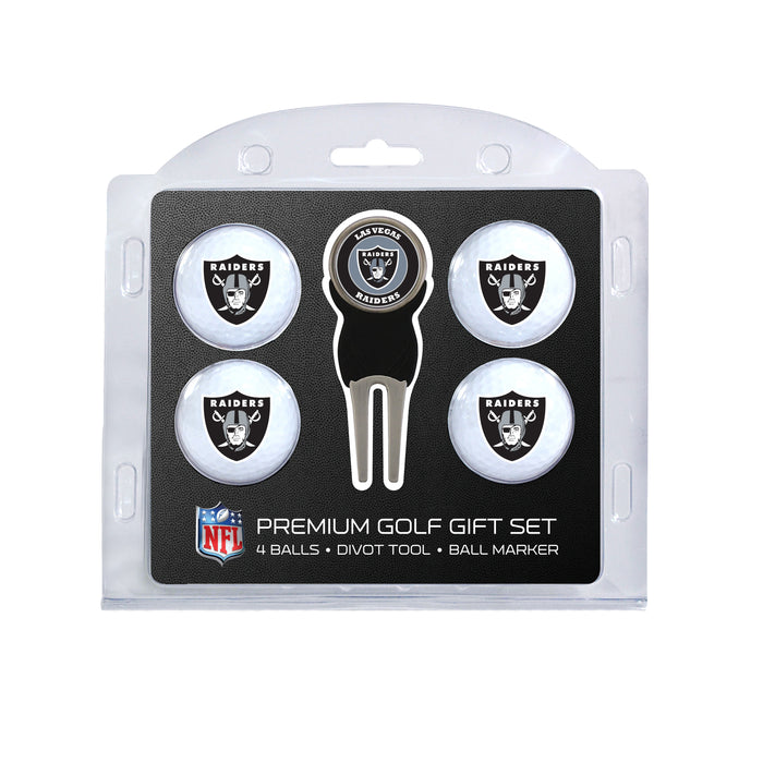 Las Vegas Raiders 4-Ball Golf Gift Set