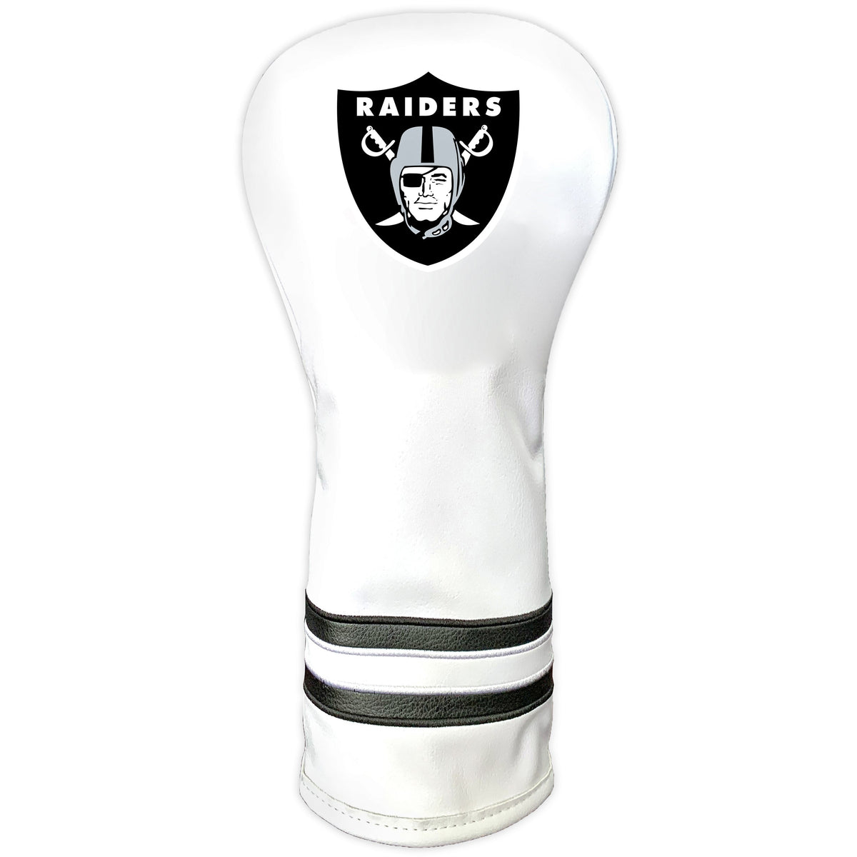 Oakland Raiders Vintage White Printed Fairway Headcover - golf headcover product images