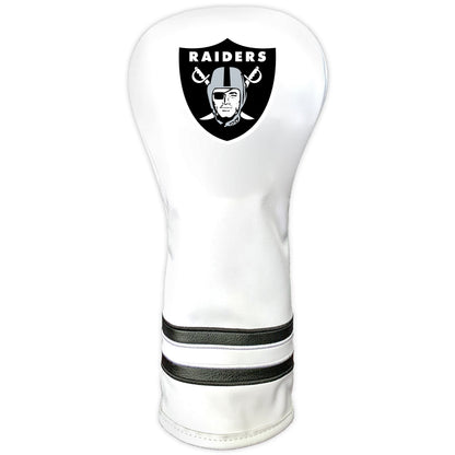 Oakland Raiders Vintage White Printed Fairway Headcover - golf headcover product images
