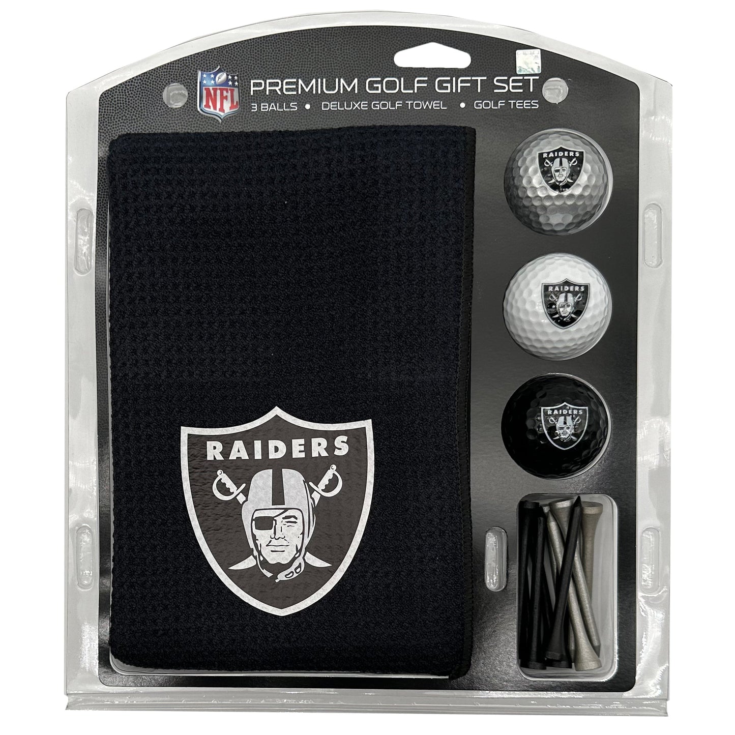 Las Vegas Raiders Microfiber Towel Golf Gift Set - Club Rehab