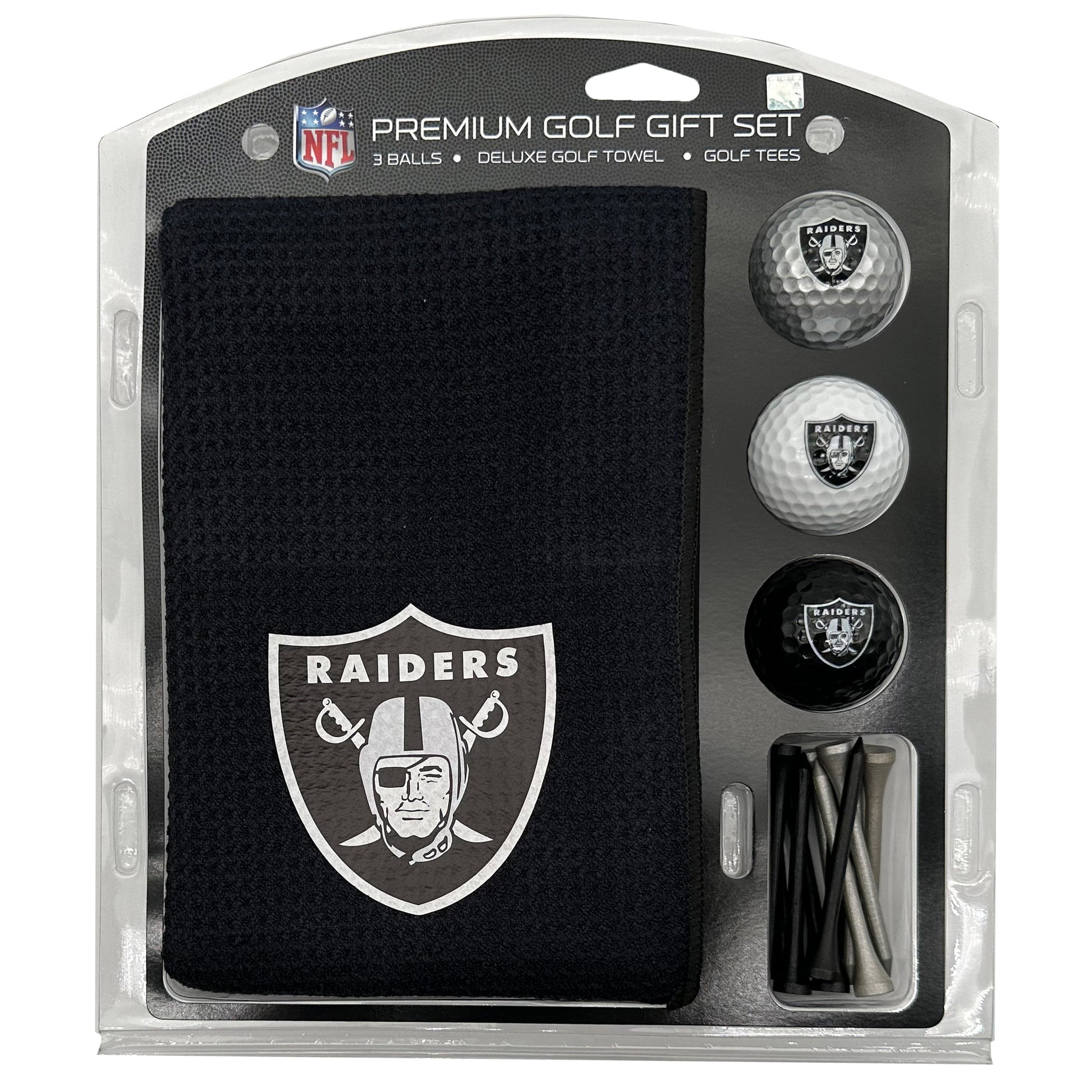 Las Vegas Raiders Microfiber Towel Golf Gift Set - Club Rehab