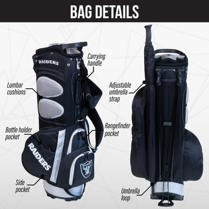 Las Vegas Raiders Fairway Stand Bag - Image 2 - Club Rehab