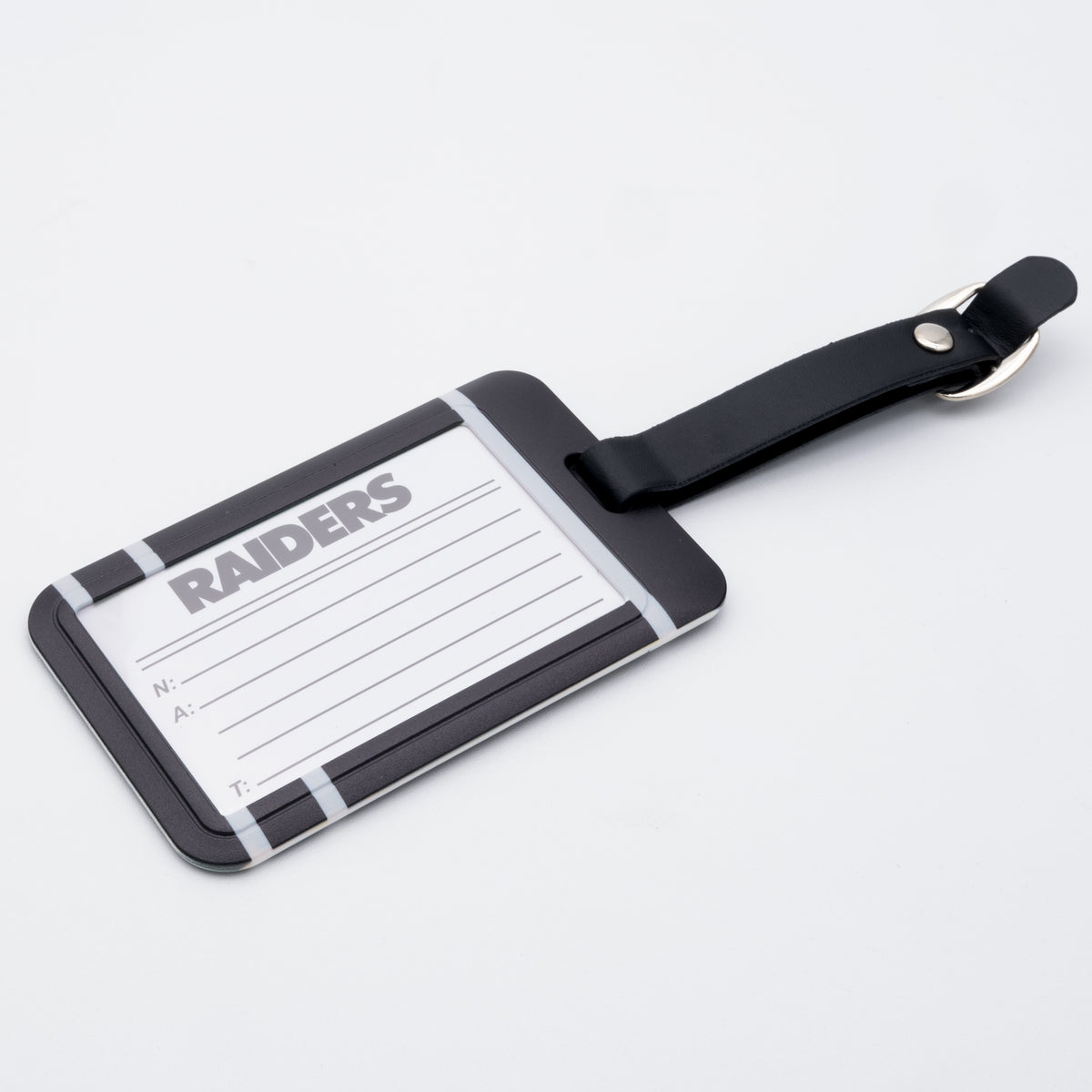 Las Vegas Raiders plastic golf bag tag by Team Golf, product photo 2