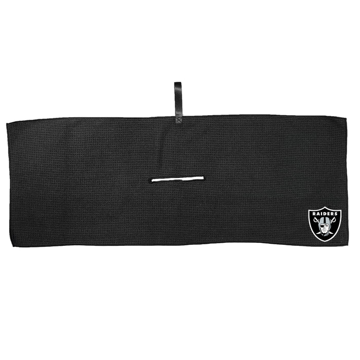 Las Vegas Raiders 16 x 40 microfiber golf towel with team logo