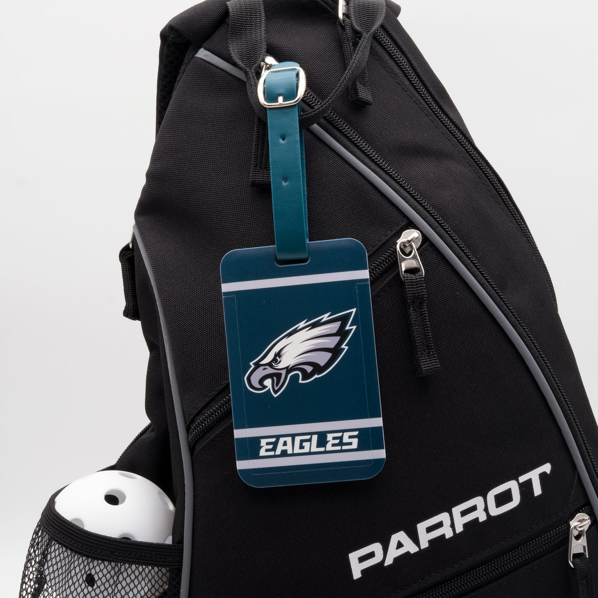 Philadelphia Eagles plastic golf bag tag by Team Golf, product photo 3