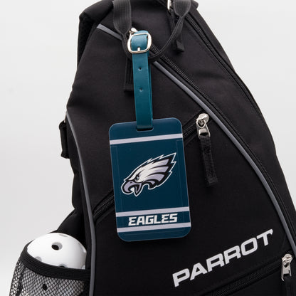 Philadelphia Eagles plastic golf bag tag by Team Golf, product photo 3