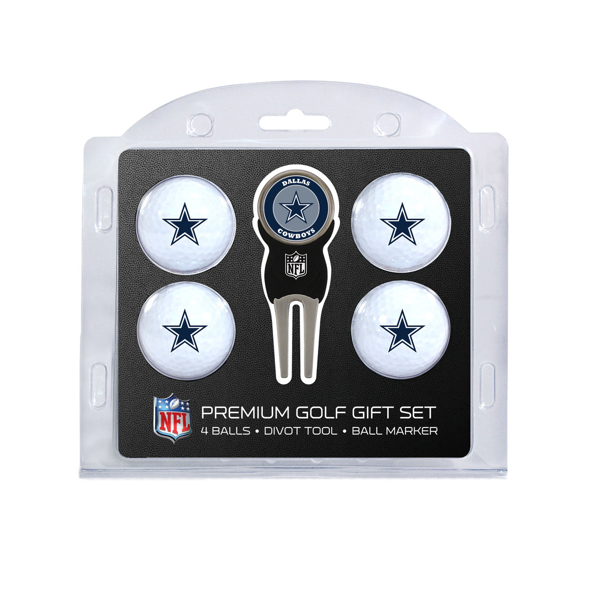 Dallas Cowboys 4-Ball Golf Gift Set