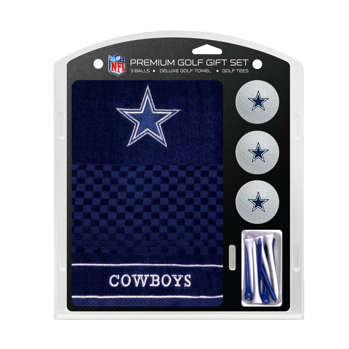 Dallas Cowboys Embroidered Towel Golf Gift Set