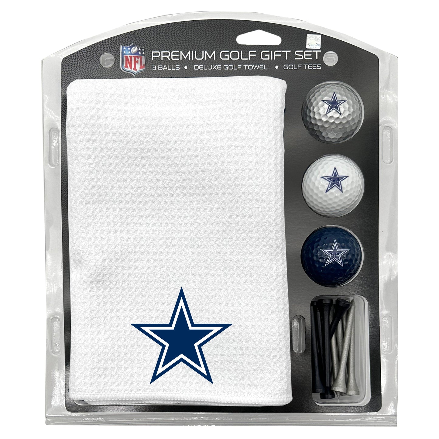 Dallas Cowboys White Microfiber Towel Golf Gift Set - Club Rehab
