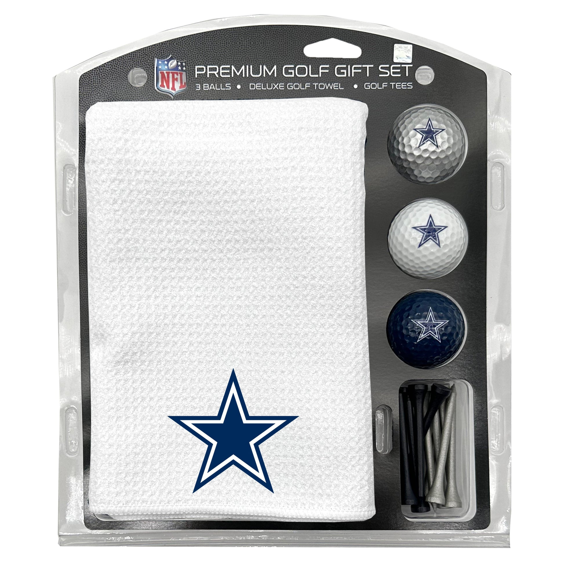 Dallas Cowboys White Microfiber Towel Golf Gift Set - Club Rehab