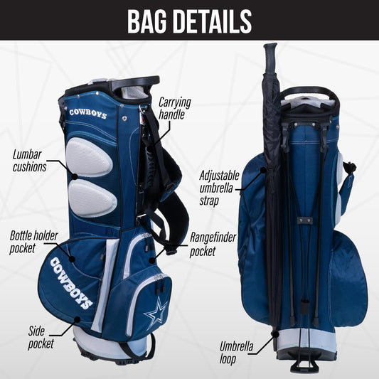 Dallas Cowboys Fairway Stand Bag - Image 2 - Club Rehab