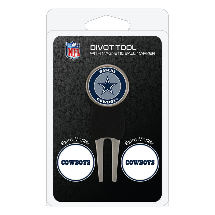 Dallas Cowboys divot repair tool and three ball markers