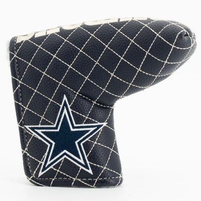 Dallas Cowboys Solid Blade Putter quilted headcover, front view