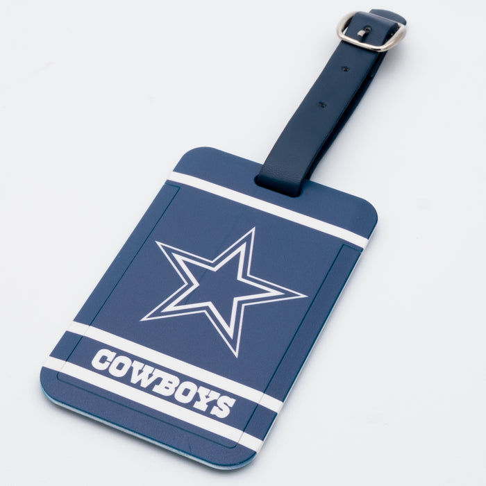 Dallas Cowboys plastic golf bag tag by Team Golf, product photo 1