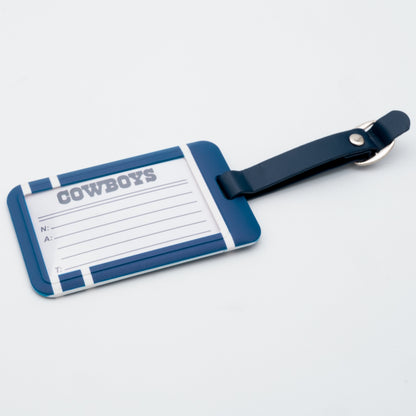 Dallas Cowboys plastic golf bag tag by Team Golf, product photo 2